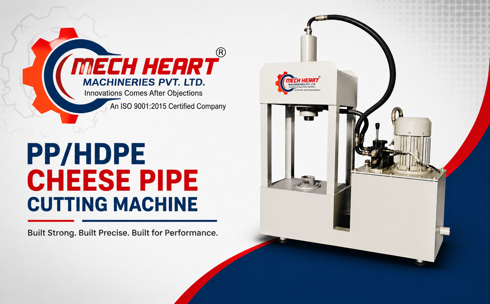 PP/HDPE CHEESE PIPE CUTTING MACHINE