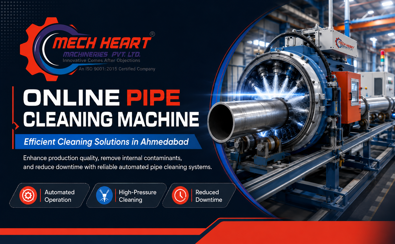 ONLINE PIPE CLEANING MACHINE machine