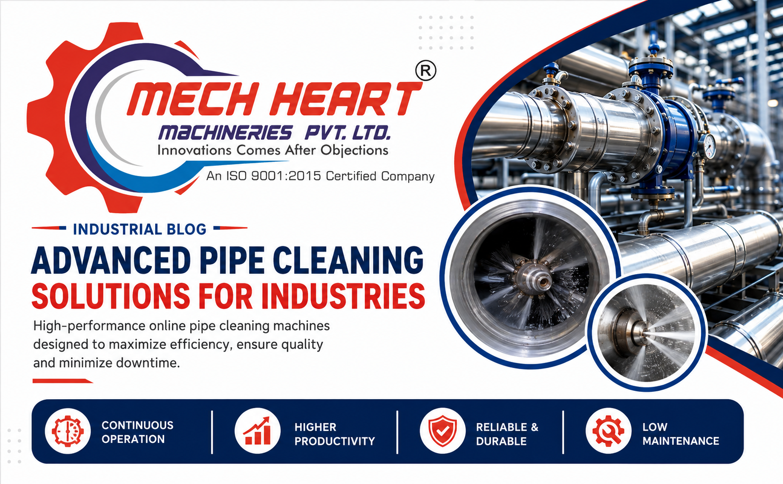 Industrial ONLINE PIPE CLEANING MACHINE manufacturer