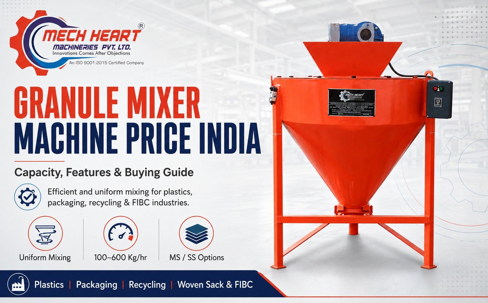 granule mixer machine price India