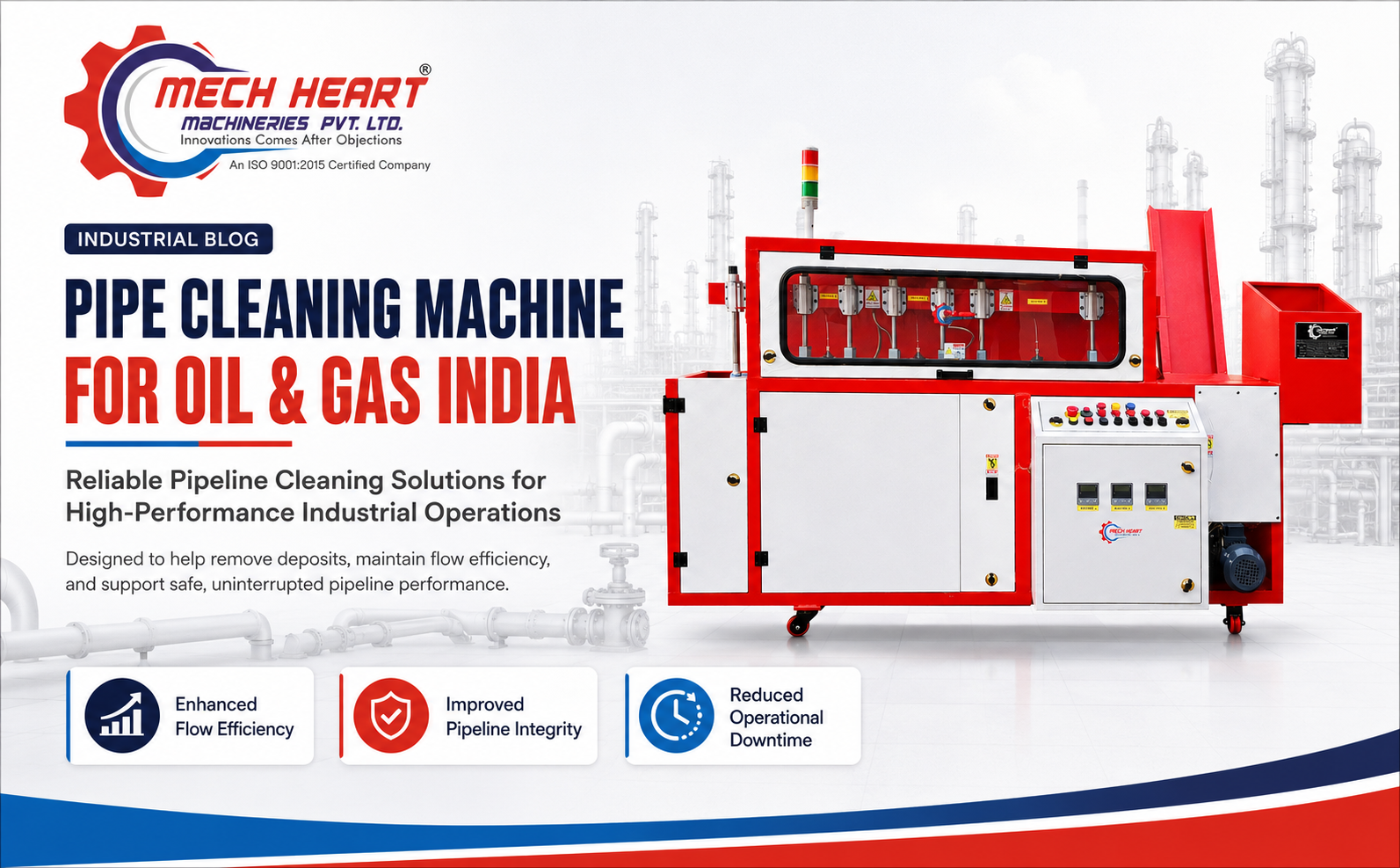 pipe cleaning machine for oil and gas India