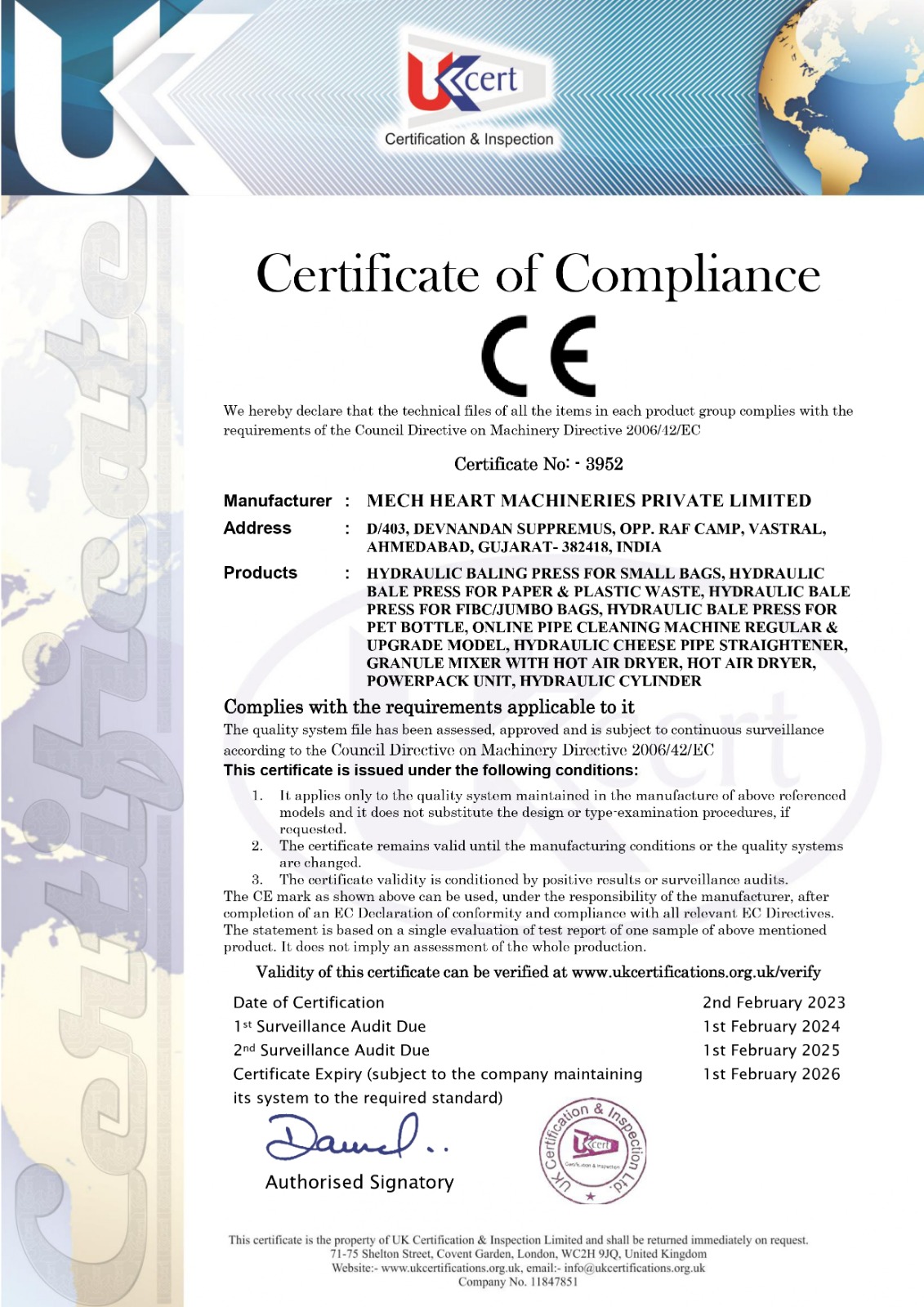 Certificate 1