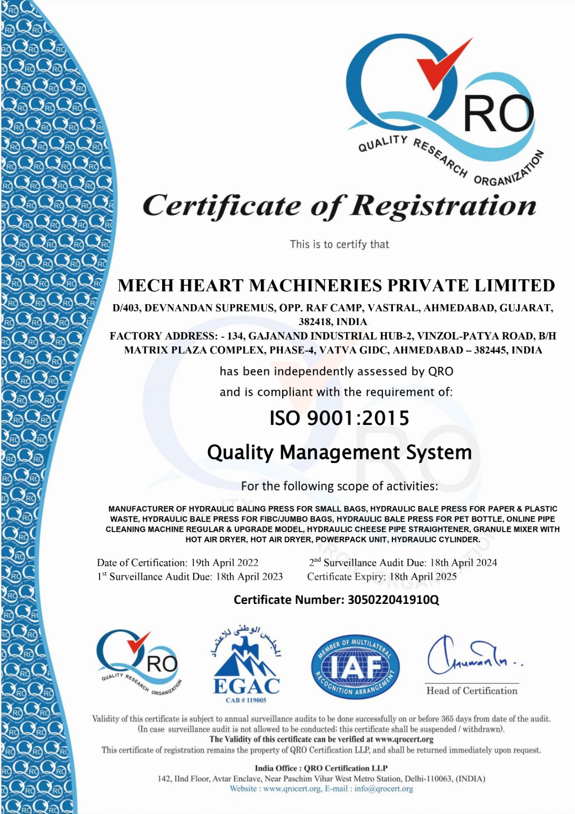 Certificate 5